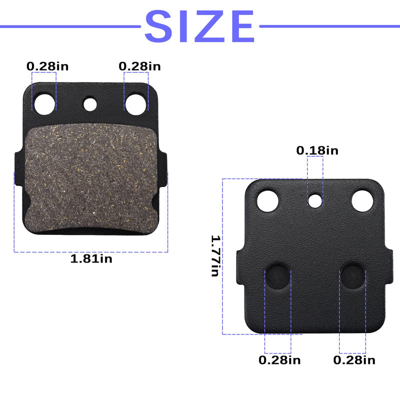 400ex Brake Pads For Honda TRX400X TRX 400X 2009-2014 / TRX400EX TRX 400EX Sportrax 400 2001-2008 / TRX400 EX Fourtrax 1999 2000 / TRX300EX Fourtrax 300 1993-2008 / TRX250X 1987-1992 Front and Rear 3 SET