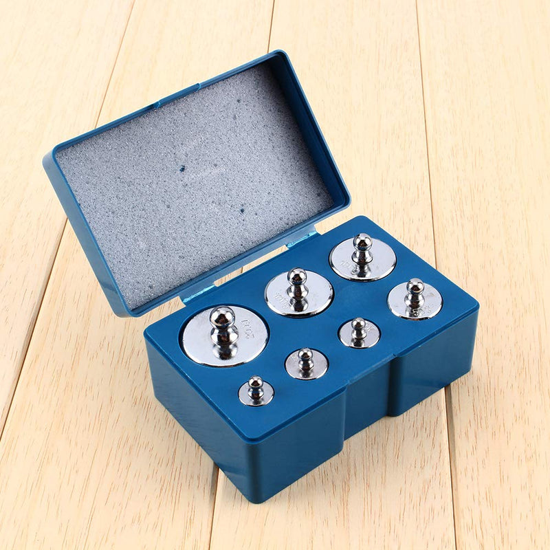 Calibration weights, calibration weights calibration weight kit jewelry 1 x 200g, 2 x 100g, 1 x 50g, 2 x 20g, 1 x 10g weight set, weighing pan calibration weight set