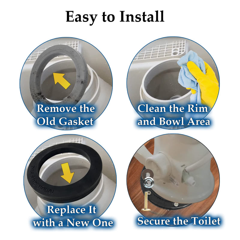 RV Toilet Seal, 385311652 RV Toilet Gasket Compatible with Dometic 300/310/320 RV Toilets, RV Toilet Replacement Seal Parts for 310 RV Toilet Repair Seal Flange Kit 385311652 RV Toilet Seal