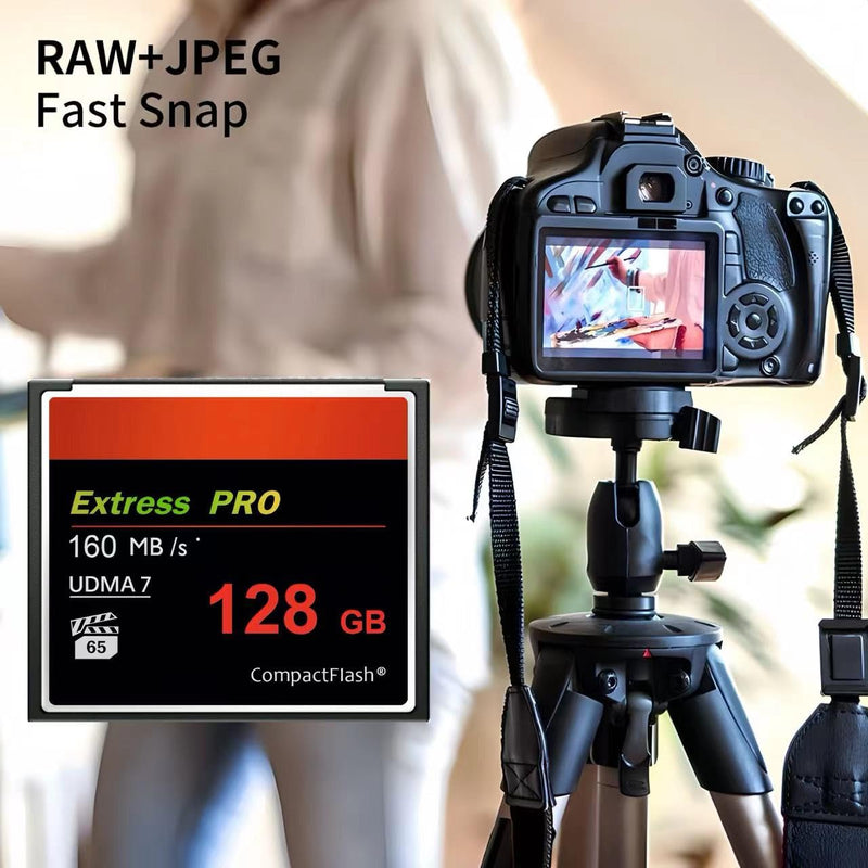 128GB CompactFlash Card,UDMA Speed Up to 160MB/s,Original CF Card Camera Memory Card
