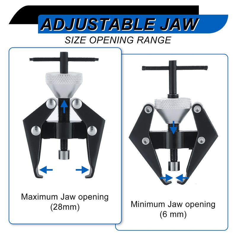 Adefol Windshield Wiper Removal Tool and Battery Terminal Puller, Heavy-Duty Arm Battery Terminal Bearing Remover Puller Kit, Arm Bearing Remover Puller Repair Tool