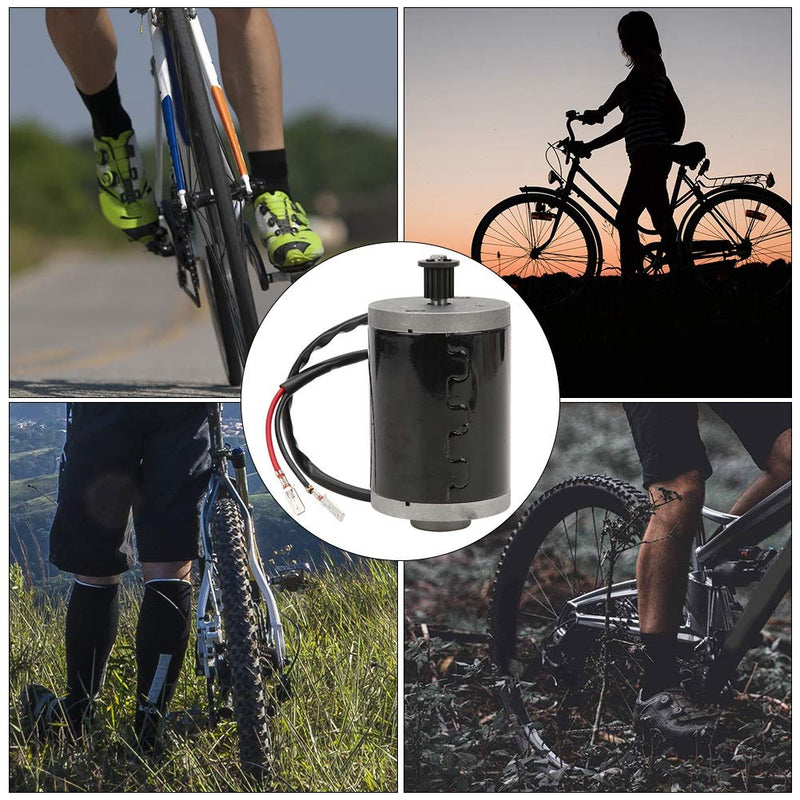 DC Brush Motor 24V 150W Magnet Permanent Motor High Speed Motor with Pulley for Electric Bicycle