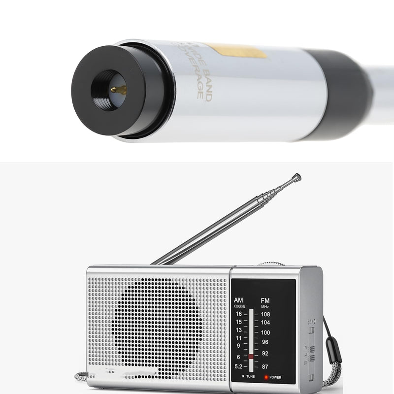 EMSea SMA Male Dual Band Antenna RH770 RH-770 144/430MHz Gain 3.0/5.5dBi for Handheld Radio 93cm