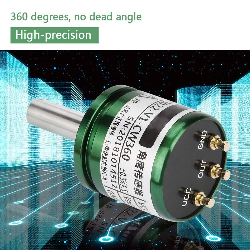 Jadeshay Rotating Hall Sensor, 0-360 Degree, 0.088° Resolution, 12 Bit Full Circle Hall Effect Sensors