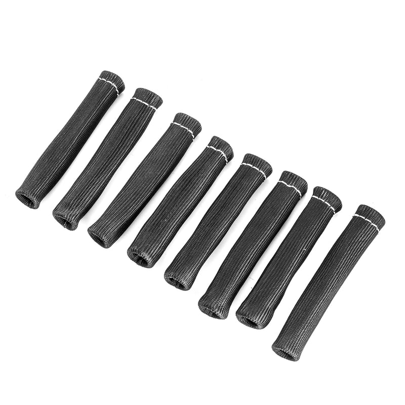 Wsays 8PCS 2000° Spark Plug Wire Boots Protector Sleeve Heat Shield Cover Compatible with All Angled & Straight Boots