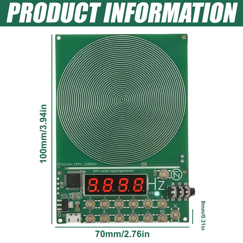 Schumann Resonance Generator 7.83 Hz: Schumann Resonance Sine Wave Generator with Display and USB Port, Adjustable Ultra Low Frequency Pulse Generator for Sleep and Relaxation