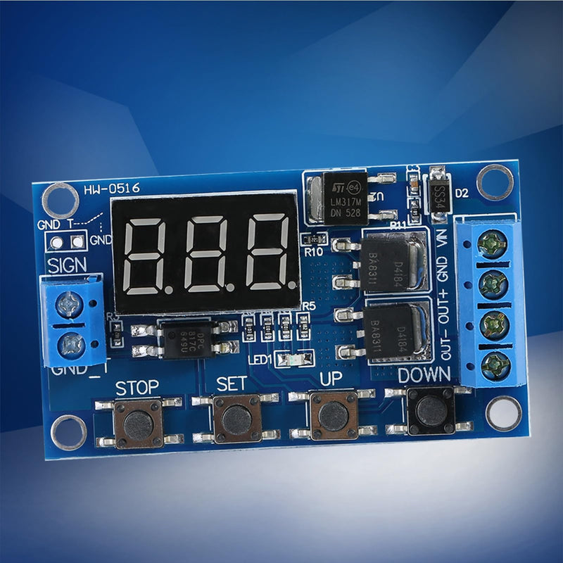 Akozon Timer Module, DC 5V-36V Trigger Cycle Delay Timer Switch Turn On/Off Relay Module with LED Display