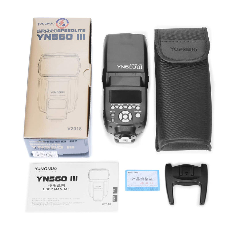 YN560 III Flash Speedlight GN58 Flashlight 2.4G Wireless for Canon Nikon Pentax Olympus Fujifilm Panasonic Cameras