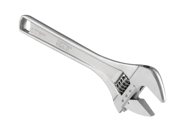 Ridgid 86917 762 Adjustable Wrench, 12-inch Adjustable Wrench for Metric and SAE, Silver, Small