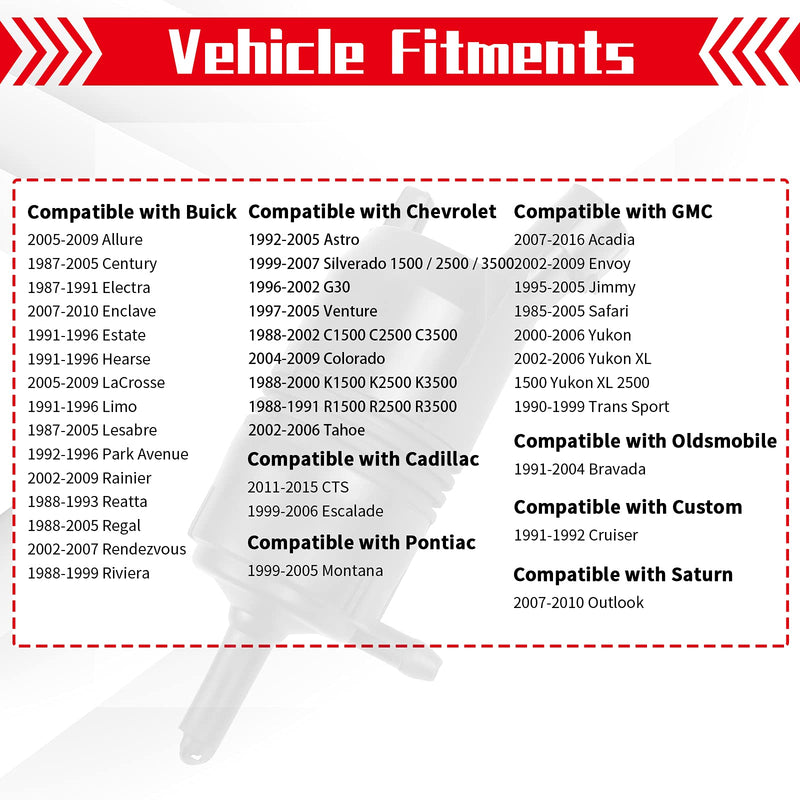 OTUAYAUTO Front Windshield Washer Pump w/Grommet - Replacement for Chevrolet (Chevy), GMC, Buick, Cadillac, Pontiac, Oldsmobile, Isuzu - OEM #: 385-232316A, 22127652, 22127653, 89001122, 89025062