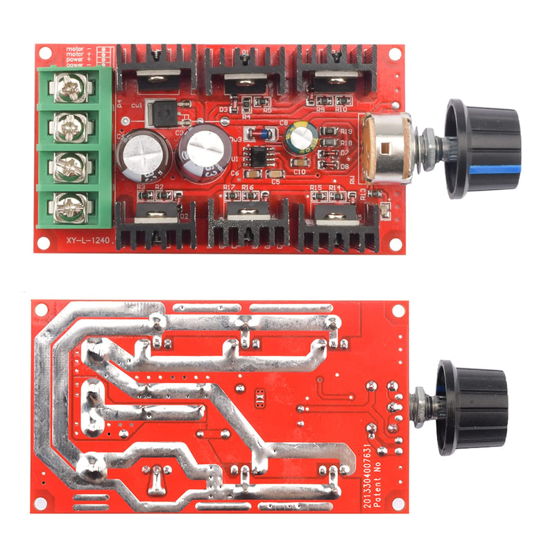 Aideepen DC Motor Speed Controller Switch 12V 24V 48V 2000W MAX 9-50V 40A PWM HHO RC Controller Regulator, Motor Speed Controller Switch Signal Generator 9-50V Motor Speed Controller