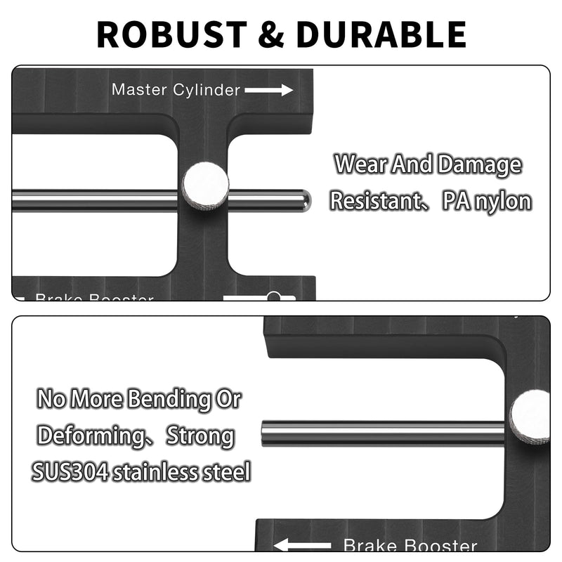 briidea Brake Adjustment Tool, Brake Booster Adjustment Tool with Magnet Design for Most Brake Boosters with Adjustable Pins, Black