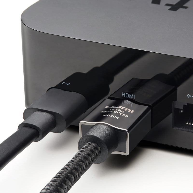 Zeskit X-Tech 48Gbps Ultra High Speed HDMI Cable 10ft, 8K60 4K120 144Hz eARC HDR HDCP 2.2 2.3 Compatible with Dolby Vision Apple TV 4K Roku Sony LG Samsung Xbox Series X RTX 3080 PS4 PS5 10 ft
