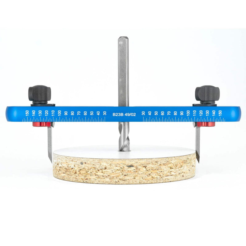 ENT 94000 Circular Cutter Diameter 30-150 mm - Adjustable Hole Drill Bit for Wood, MDF & Chipboard | Precise Circular Cutouts & Circular Discs | HW Blades, Height Adjustable Drill Bit, 8 mm Shank