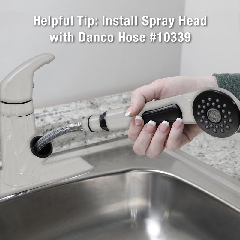 Danco Kitchen Pullout Spray Head, White, (10415)