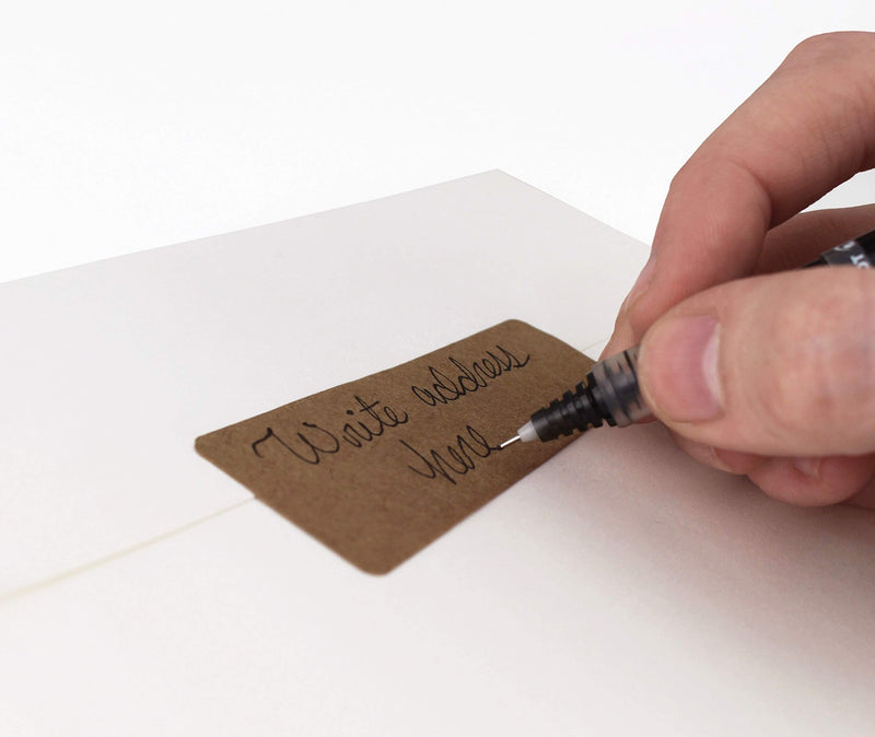 ChromaLabel Kraft Rectangle Labels on Sheets, 100 Stickers per Pack, 1 x 3 Inch 1" x 3"