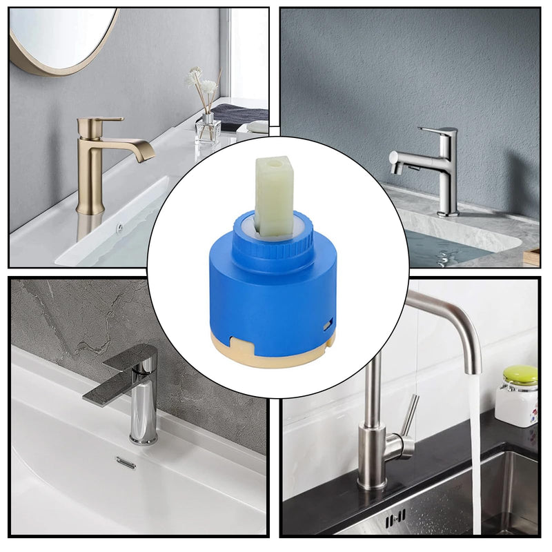 Tap Cartridge 35mm Ceramic Cartridge for Tap, Replacement Cartridge for Single Lever Kitchen Taps, Mixer Taps and Shower Taps