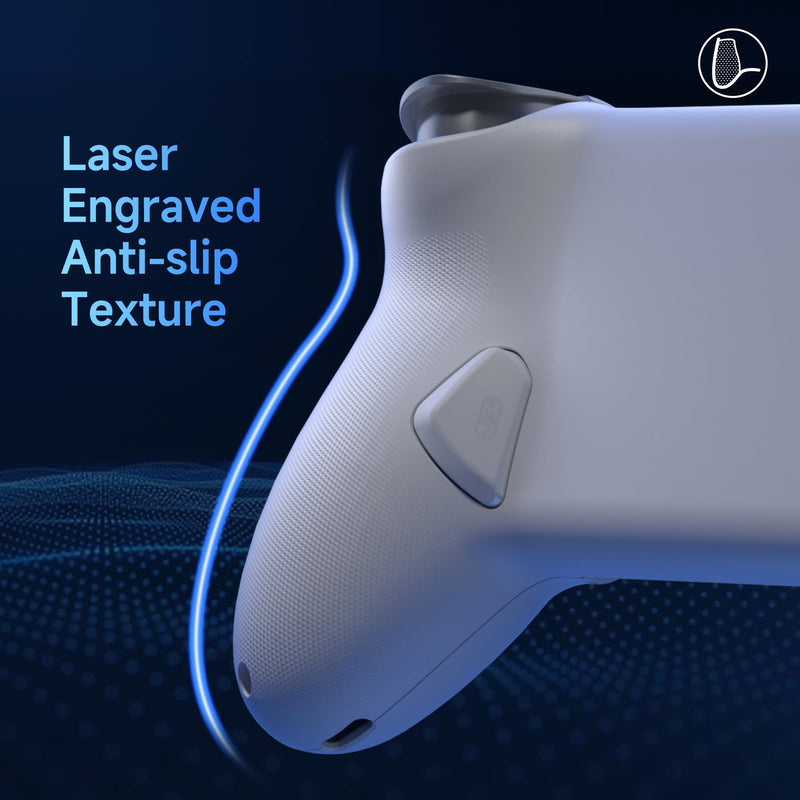 EasySMX M15 Mobile Gaming Controller for Android/iPhone 15 Series,Android Controller with Hall Trigger/Joysticks for Play Minecraft,COD White