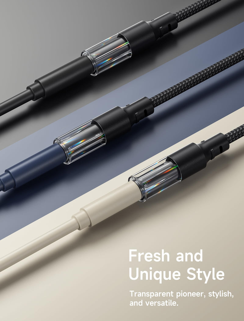 JSAUX AUX to USB C Adapter Compatible with iPhone 15 Pro Max [2Pack], USB C to 3.5mm Audio Headphone Dongle Cord Compatible for iPhone 15 Pro/15, Samsung Galaxy S24/S23/S22 Ultra, iPad Pro, Pixel 8 Black
