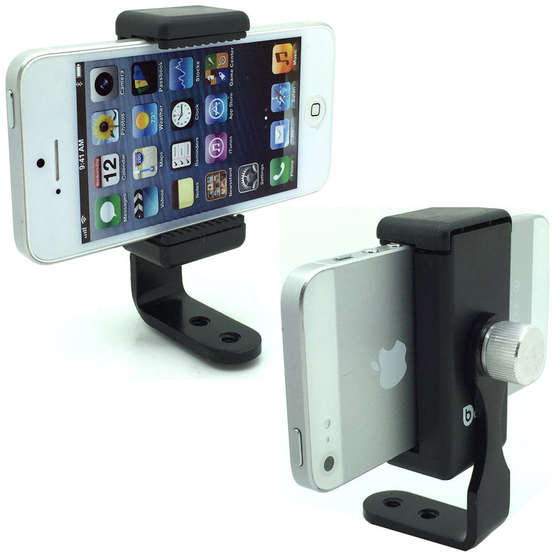DSLR Hot Shoe Flash Camera Smartphone Live Recording Mount w/360º Rotation Thumb Screw for Apple iPhone 14 13 12 Pro MAX SE Samsung Galaxy S23 S22 One Plus Hot Shoe Mount