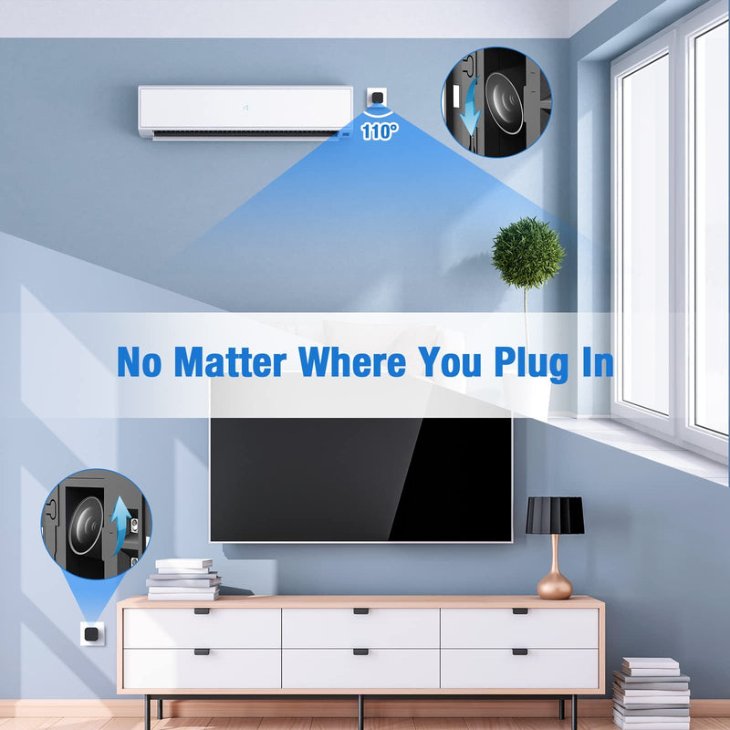 LIZVIE Hidden Camera Charger, 2.4G WiFi Phone Charger Camera Wide-Angle 170° /Motion Detection/SD Storage/Free App Remote View/1080P/Nanny Cam Hidden Cameras for Home Security Office, and Indoor.