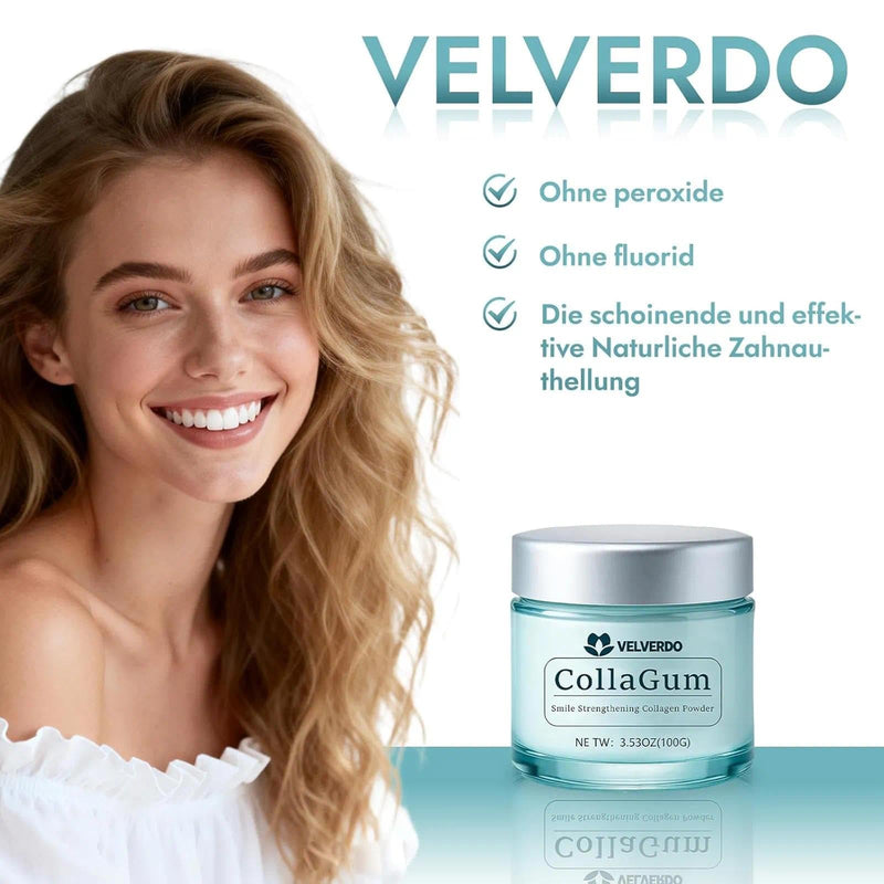Velverdo Hydroxyapatite Tooth Powder with Collagen, Enamel Strengthening Toothpaste Powder for Teeth and Gums, Natural Oral Care(1pc) 1pc