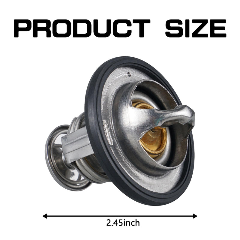 Coolant Thermostat for Honda 19301-PAA-306 19301-PLC-315, High Performance Automotive Replacement Engine Thermostat w/Gasket Compatible with Honda Civic CRV Odyssey CRZ Insight