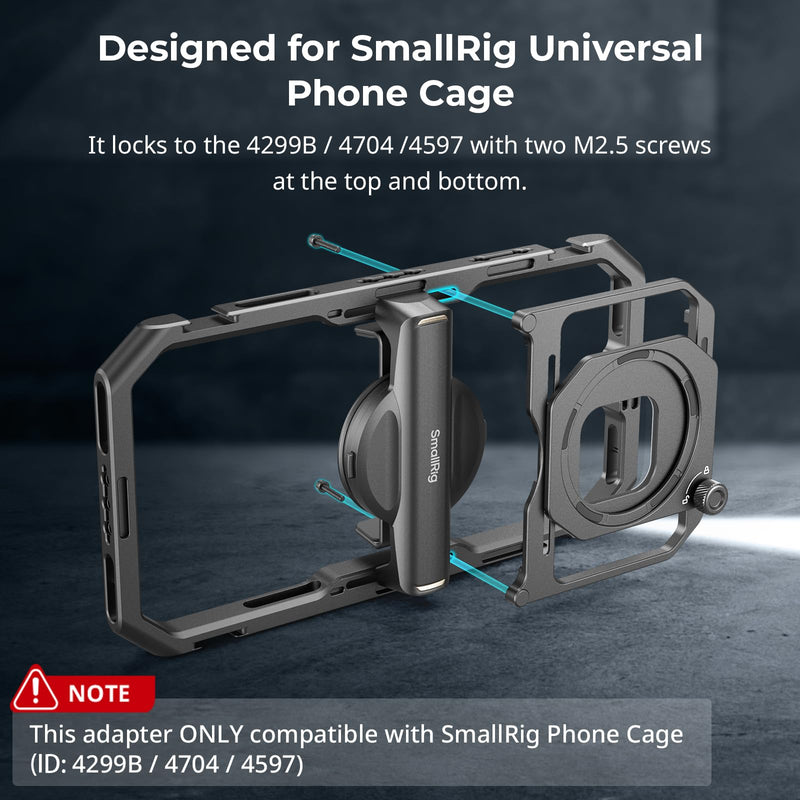 SMALLRIG 67mm Magnetic Filter Ring Adapter for Universal Mobile Video Cage 4597 4704 4596, Strong Magnetic Two-Way Attraction, for SMALLRIG 67mm Phone Magnetic Filter Series - 4843