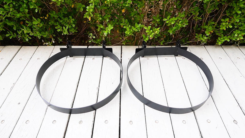 E Track Bucket Holder, 5 Gallon Bucket Hanger Wall Mount Rack Organizer 5 Gallon Bucket Rack (2 Pcs)