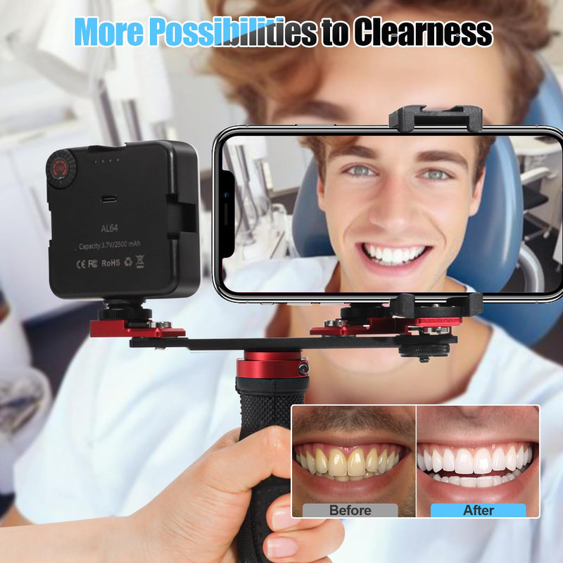ANNWAH Dental Photography Aid, Oral Cell Phone Camera Fill Light Brightness Led Video Light Studio Lighting Kit for Home, Clinic, Hospital