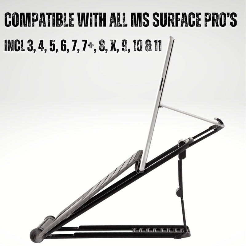 Surface PRO Stand: Lift Your Surface with Keyboard Attached - Reduce Neck Pain, Improve Camera Angle, Portable, Adjustable, Easy to Use