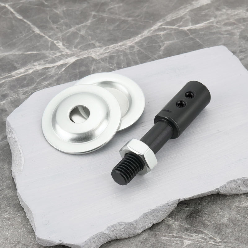 SG Store 4-Piece Extension Shaft Attachment for Double Grinding Machines 8 mm to 10 mm with Wrench and Washer for Polishing and Grinding Machines (2 Left + 2 Right)