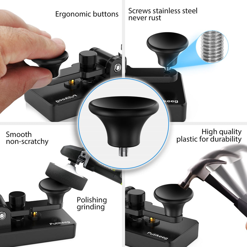 Putikeeg Black Straight Key Buttons Accessories 06 (Matt Black) Matt black