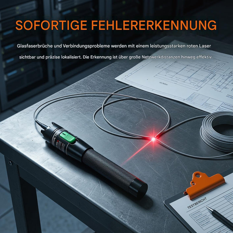 FTTH Fibre Optic Tool Kit, Fibre Optic Power Meter, 70 ~ + 10 dBm Optical Power Meter and Fibre Optic Test 50KM 50MW Visual Fault Locator (OPM+VFL) OPM+VFL