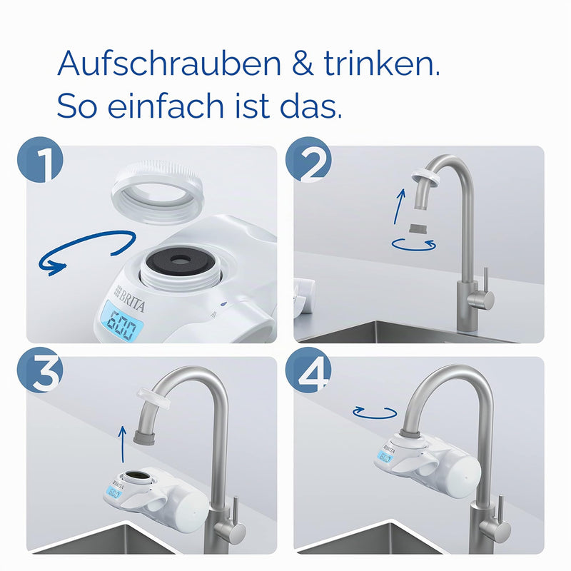 BRITA On Tap 600 Litres Water Filter, White