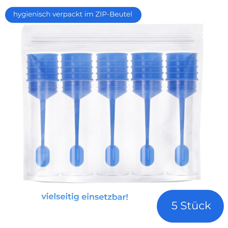 5 x Examination Tubes, Chair / Waste Tube, Sample Tube with Spoon