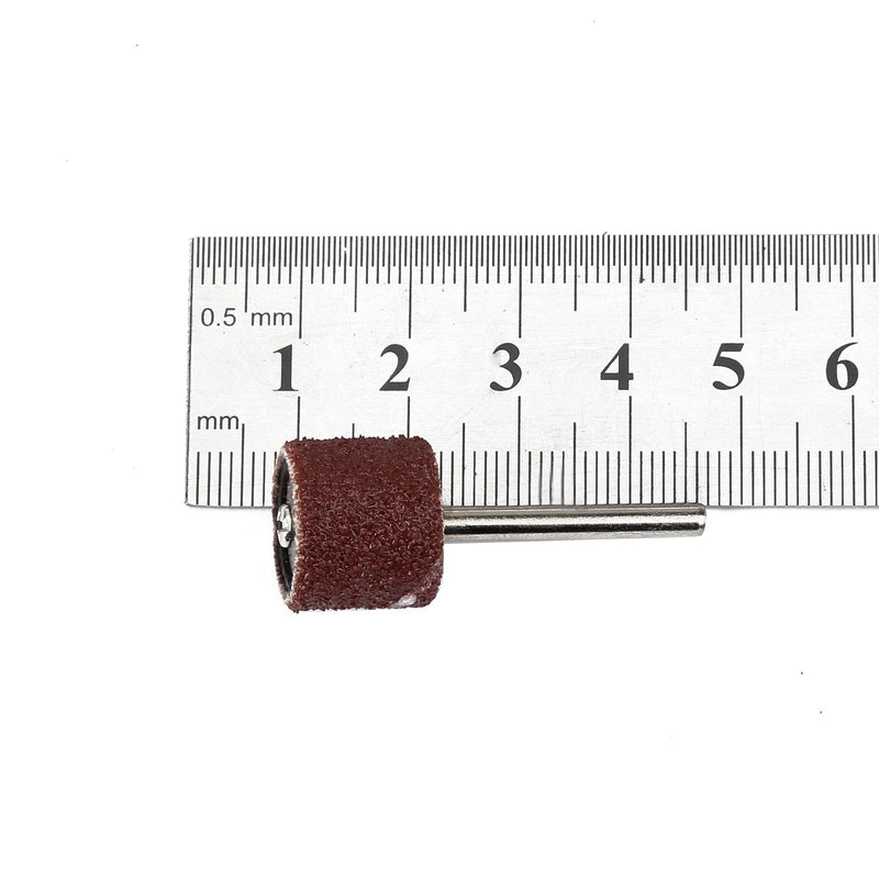 Dophee 100 pieces sanding belts 1/2 inch 80 grit sanding sleeves tool with 2 mandrels 1.27 cm (1/2 inch).