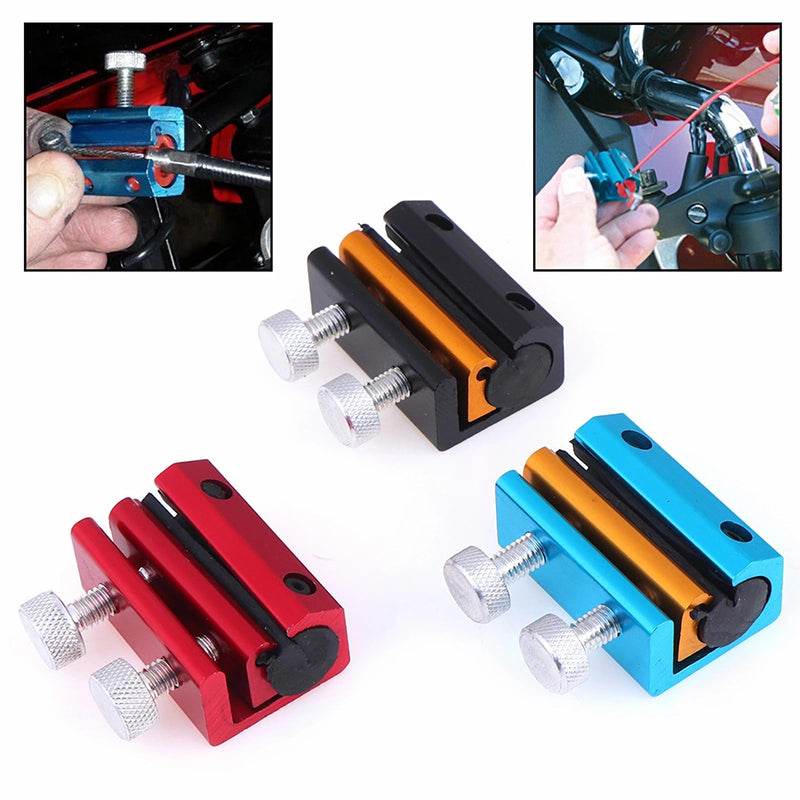 Red Cable Lube Tool, Cable Luber Tool Throttle Puller, Bicycle Cable Refueling Adjustment Tool, Suitable for Motorcycle Cable Lube Tool, Motorcycle, Car, Dirt Bike, Bicycle Clutch Cable Lube Tool Red