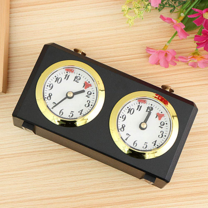 Professional Competition Mechanical Analog Chess Clock - I-GO Count Up/Down Timer for International & Chinese Chess Black