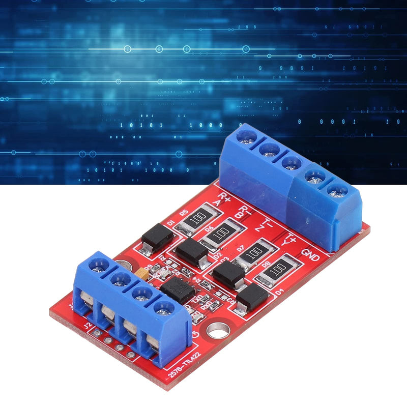 Fafeicy RS422 to TTL Level Converter Module, Bi-Directional UART Serial Port Conversion Board, 5V, Surge and Over Current Protection, SMD Components | Bi-directional full duplex with surge protection, for embedded projects and industrial automation