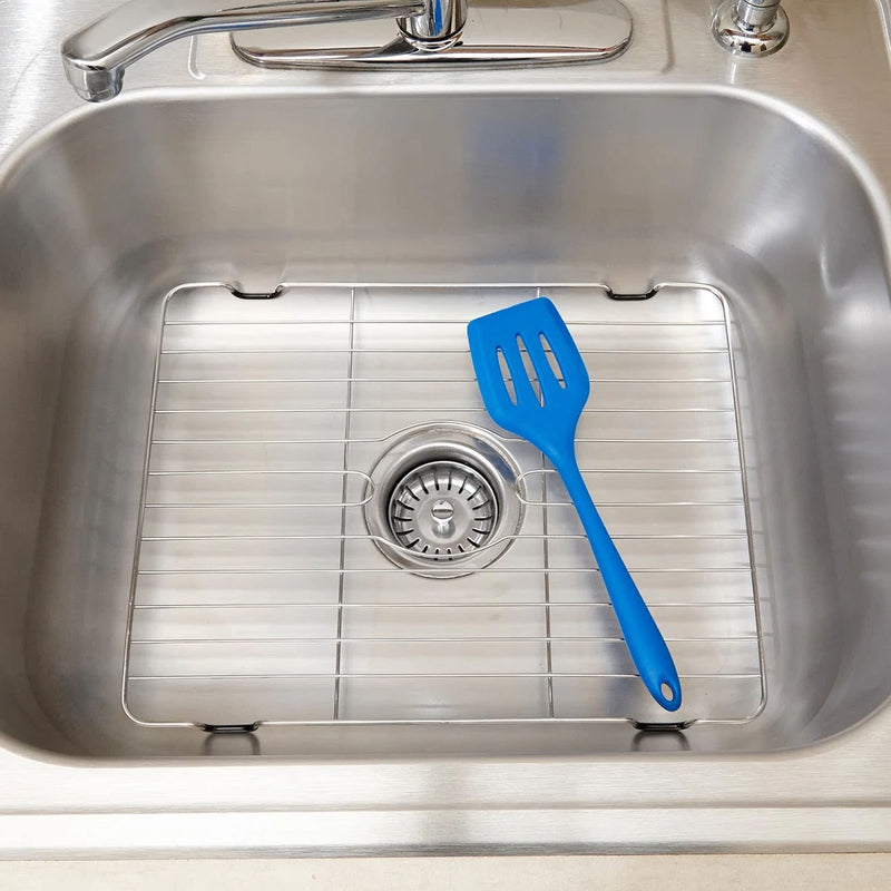 Better Houseware Sink Protectors for Kitchen Sink, Rust-Resistant Scratch-Preventing Stainless Steel Sink Protector Grid, Non-Slip Kitchen Sink Rack for Washing, 16 x 12 x 1 Inch