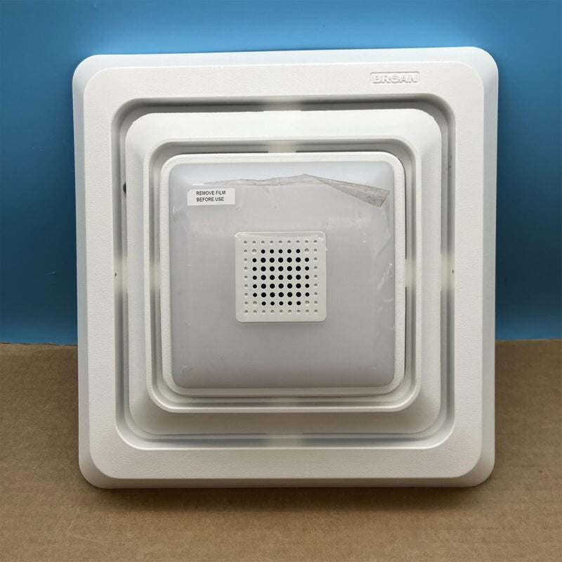 Broan-NuTone Nested Bluetooth Speaker Quick Install Bathroom Exhaust Fan Grille/Cover w/LED Light, White