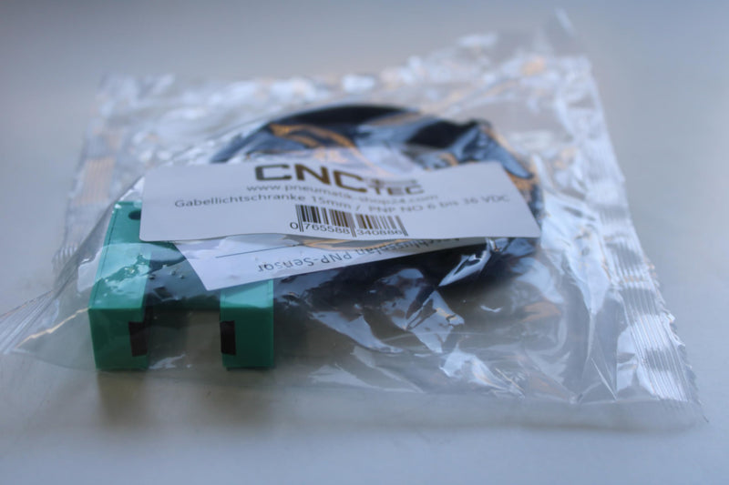 Fork Light Barrier 6 to 36 Volt NO PNP Detection Range 15 mm U-Photoelectric Light Sensor (15 mm - PNP NO) 15 mm - PNP NO