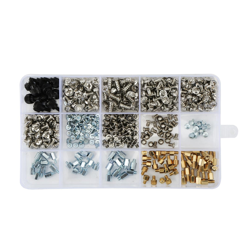 PCIe NVMe M.2 Mounting Screws Computer Screws Motherboard Standoffs Assortment Kit for Universal Motherboard, HDD, SSD, Hard Drive,Fan, Power Supply, Graphics, PC Case for DIY
