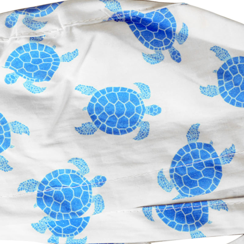 GIMA HOOD VARIOUS PATTERNS Surgical caps made of 100% high quality pure poplin 40 cotton, absorbent, highly breathable, latex-free M Medium or short hair turtles