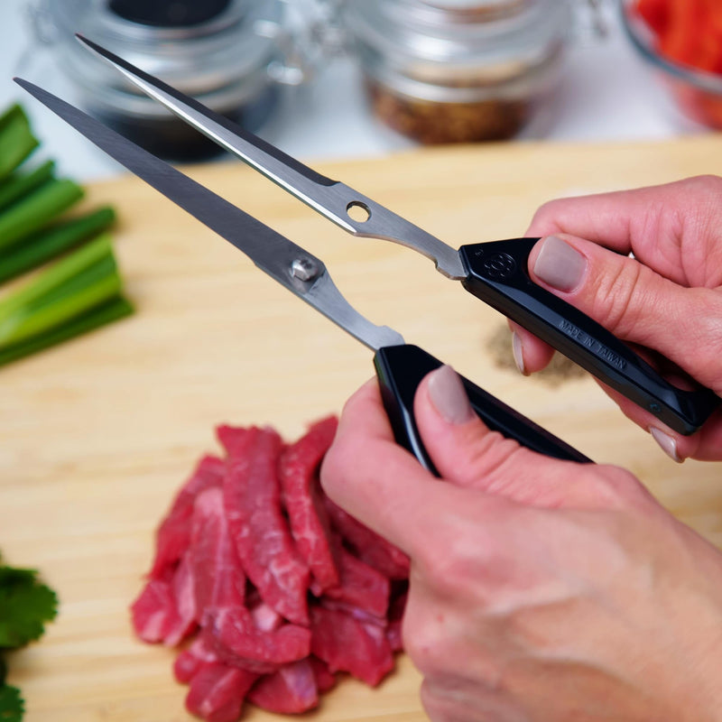 Joyce Chen Deluxe Unlimited Kitchen Scissors All Purpose Kitchen Shears with Japanese Stainless Steel Blades, 8-inch Overall Length, Dark Navy