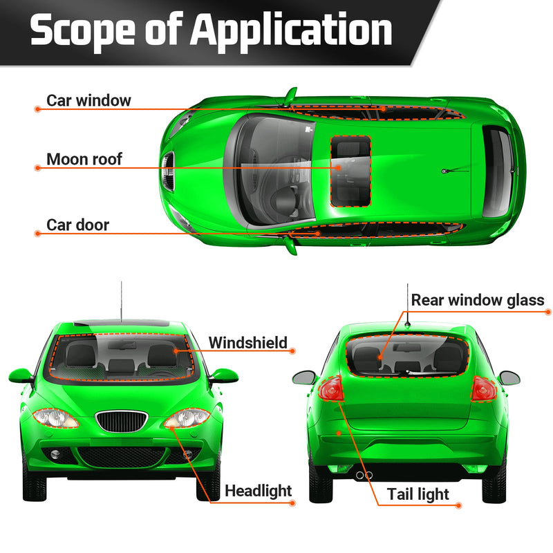 ZXMT Butyl Sealant Tape, PROMOTOR Sealants Butyl Rubber Tape for Installing Car Part, Windows, Doors and Windshield etc. 1 Piece