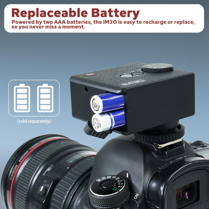 Godox IM30 Mini Camera Flash, Super-Portable 78g Pocket Sized, 7 Level Dimming, GN15, 230 Full-Power Flashes 3.6s Recycle Time Compatible with Canon/Nikon/Sony/Fujifilm Camera