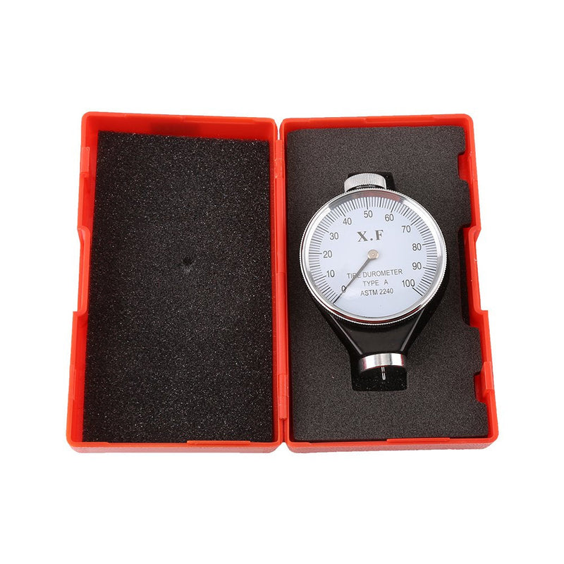 Hardness Tester, Jectse 0-100 HA Shore Type A Rubber Hardness Tester Rubber Tire Durometer Hardness Tester Meter Shore Tire Hardness Tester (A)