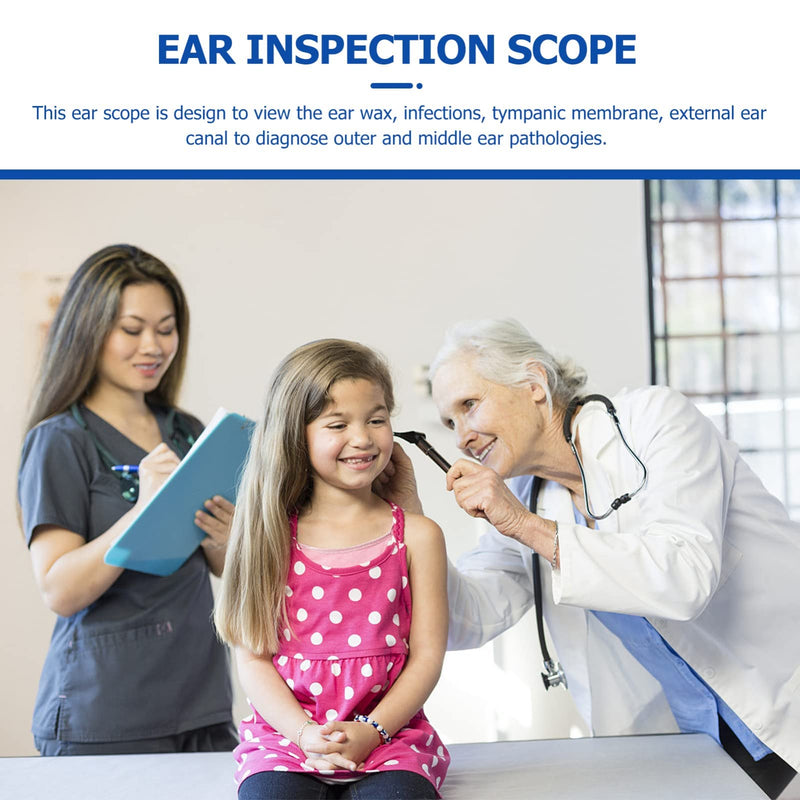iplusmile Ear Scope Set Portable Ear Light Mini Otoscope Examination Kit Ear Nose Infection Detector for Students Nurses Home Use Without Battery